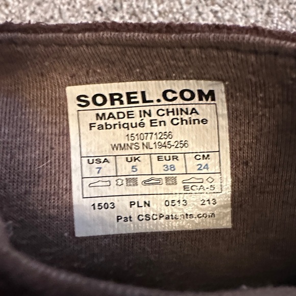 Sorel Women’s Dark Brown Joplin Boot - Picture 6 of 6